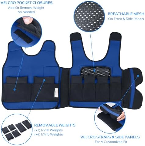 Weighted Vest for Kids with Sensory Needs(Small, Ages 2-4) - Compression Vest for Children with Autism, SDP, ADHD, ADD, Sensory Overload - Kids Weighted Vest Includes 2lbs Adjustable Weights