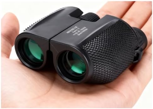 10x25 Compact Small Binoculars for Adults, Large Eyepiece Binocular with Low Light Vision,High Powered Easy Focus Binoculars for Bird Watching,Outdoor Hunting,Sport Games,Theater and Concerts