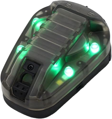 Tactical Helmet Signal Light with LED and IR/Strobe FunctionOutdoor Sports Survival Signal Light