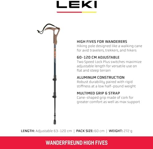 LEKI Wanderfreund High Fives Trekking Pole (Single)