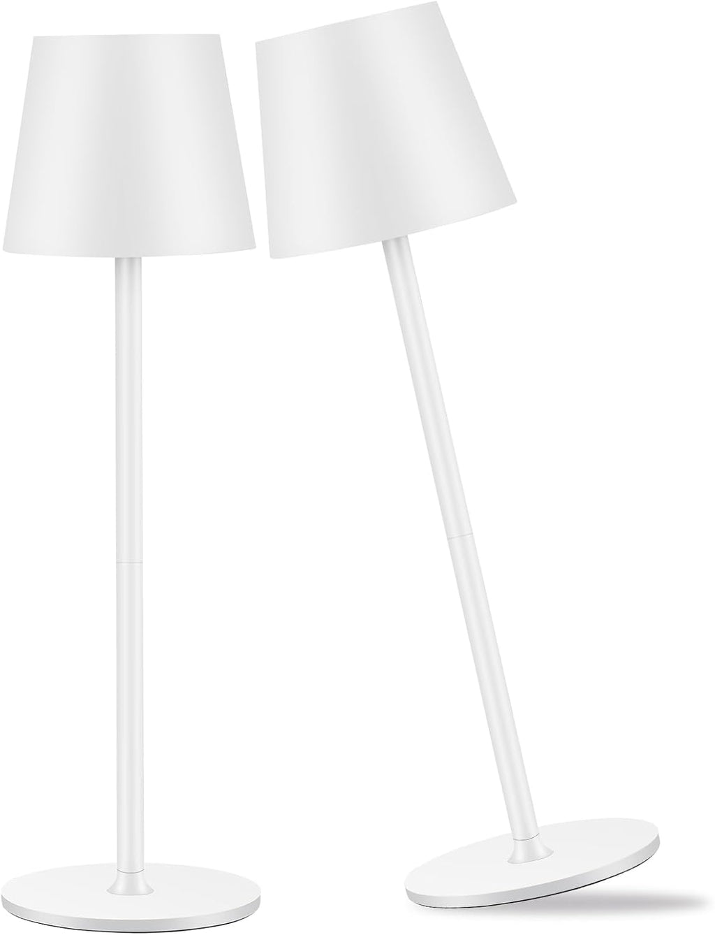 2 Pack Cordless Table Lamp,Portable LED Desk Lamp, 6000mAh Battery Operated, 3 Color Stepless Dimming Up, for Restaurant/Bedroom/Bars/Outdoor Party/Camping/Coffee Shop Night Light(Gold)