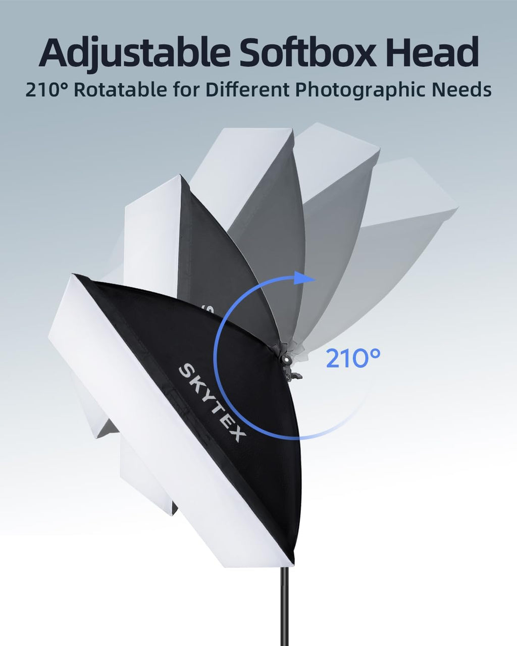Skytex Softbox Lighting Kit 2Pack 20x28in Soft Box | 85W 2700-6400K E27 LED Bulb Continuous Photography Lighting, Photo Studio Lights Equipment for Camera Shooting, Video Recording