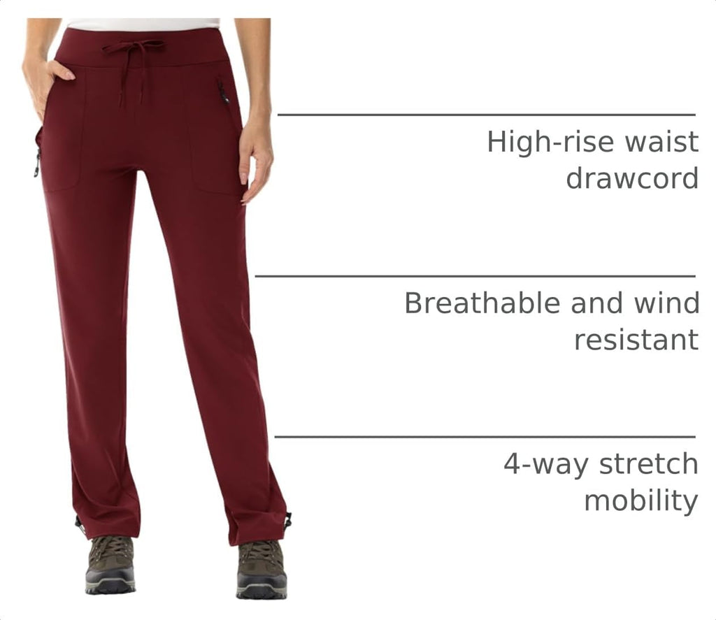 TBMPOY Women's Hiking Pants Lightweight Water Resistant Stretch