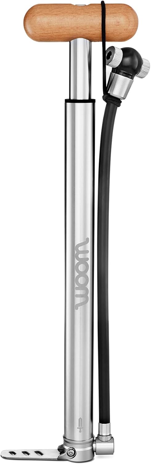 woom Airflo Kids Bike Pump, Mini Tire Pump, Presta & Schrader