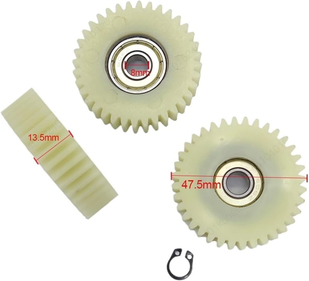 Rqhddpeij E Bike Motor Gear 47.5x13.5mm Planetary Gear 36 Teeth Gears with 8mm Bearings Wheel Hubs Electric Bike Nylon Gear Compatible with Bafang Motor E-Bike Parts