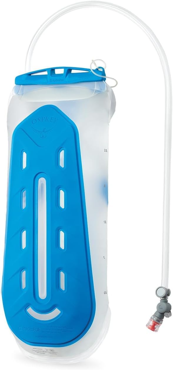 Osprey Hydraulics Backpack Water Reservoir with Bite Valve - BPA-Free, Leakproof Hydration Bladder with QuickConnect and Slide-Seal - Compatible with Most Hiking and Biking Packs