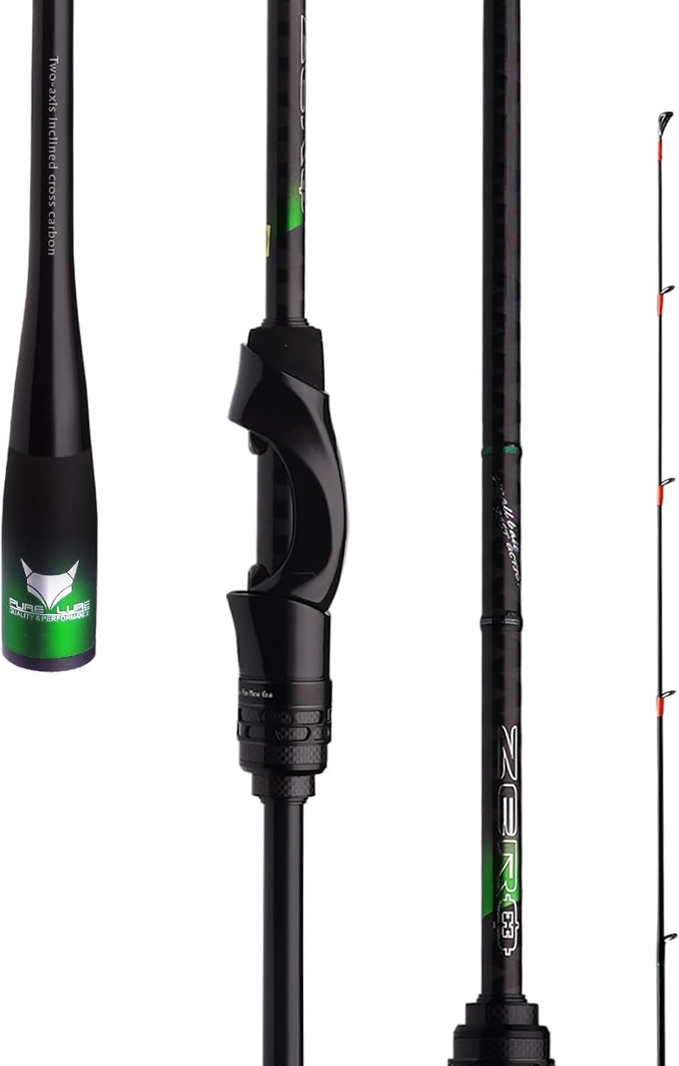 PURELURE Zero Ultralight Fishing Rod Solid Tip Spinning Casting Rod 2pc/5pc