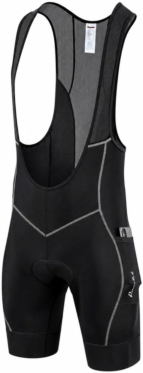 Przewalski Men’s 3D Padded Cycling Bib Shorts Bicycle Biking Bib Tights