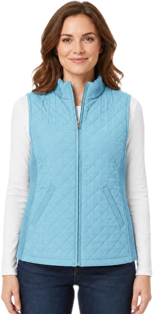 Bienzoe Womens Lightweight Quilted Vest: Warm Daily Layer