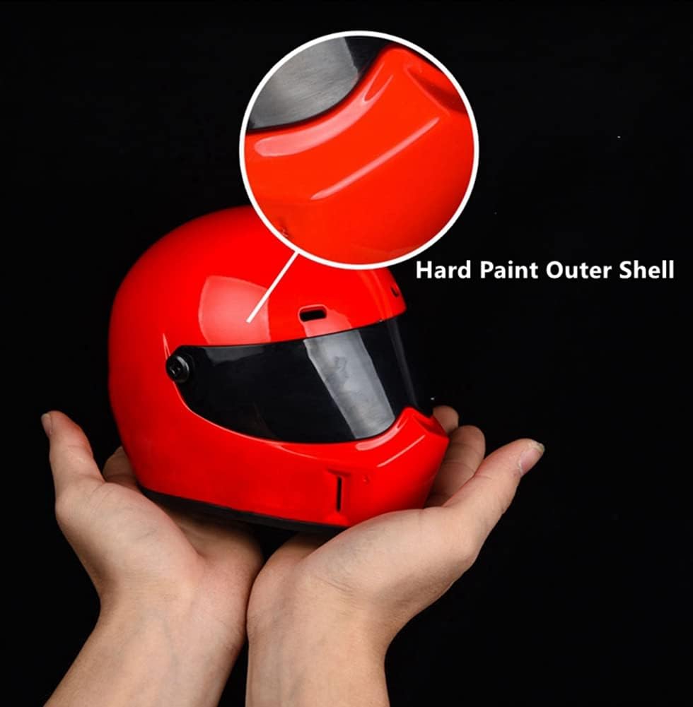 Pet Motorcycle Helmet, Full Face Motorcycle Helmet Outdoor Motorcycle Bike Riding Helmet Hat for Cat Dog Doggie Puppy Kitten Helmet Pet Supplies Racing Car Fan Collectible Small Gift (Red)