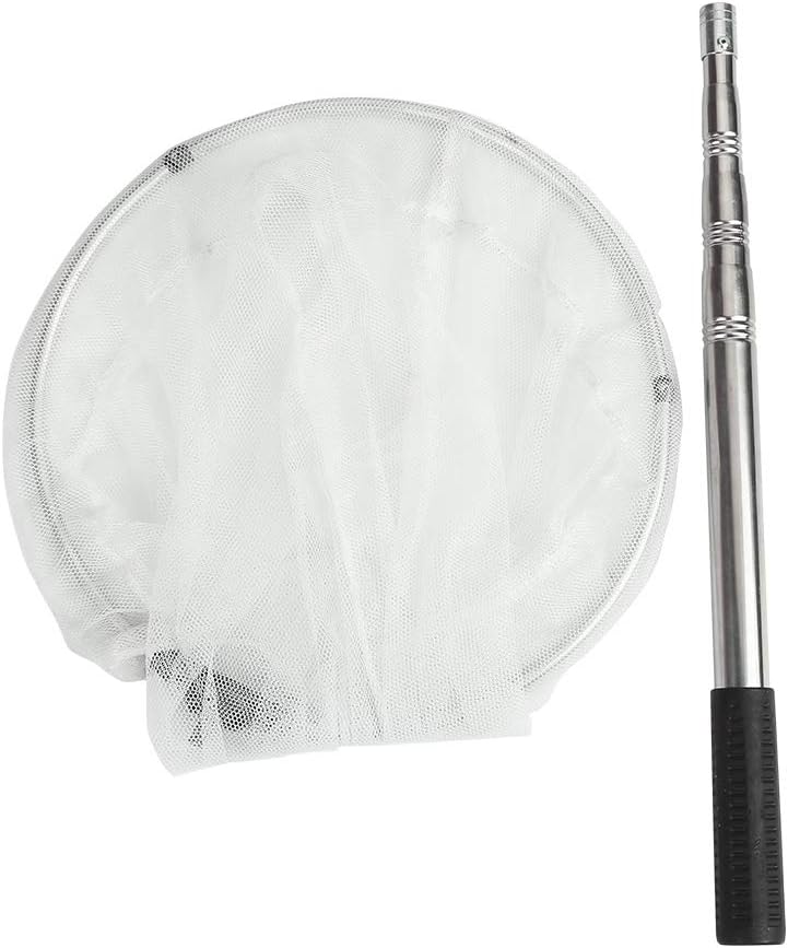 RESTCLOUD Insect and Butterfly Net with 12" Ring, 24" Net Depth, Handle Extends to 59 Inches