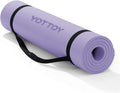 YOTTOY Yoga Mat，Extra Thick Yoga Mat (1/2inch),Professional TPE Exercise Mat,Non-Slip Workout Mat for Yoga, Pilates, Fitness, Barefoot Workouts, Home Gym Studio with Strap