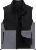 Msmsse Men's Outerwear Lightweight Vest Standing Collar Puffer Sleeveless Jacket for Hiking Running Golf