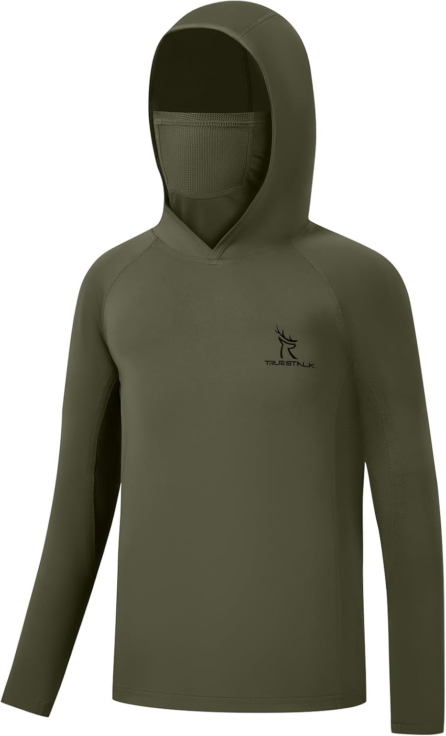 Youth UPF 50+ Camo Hunting Hoodie Shirt with Face Mask
