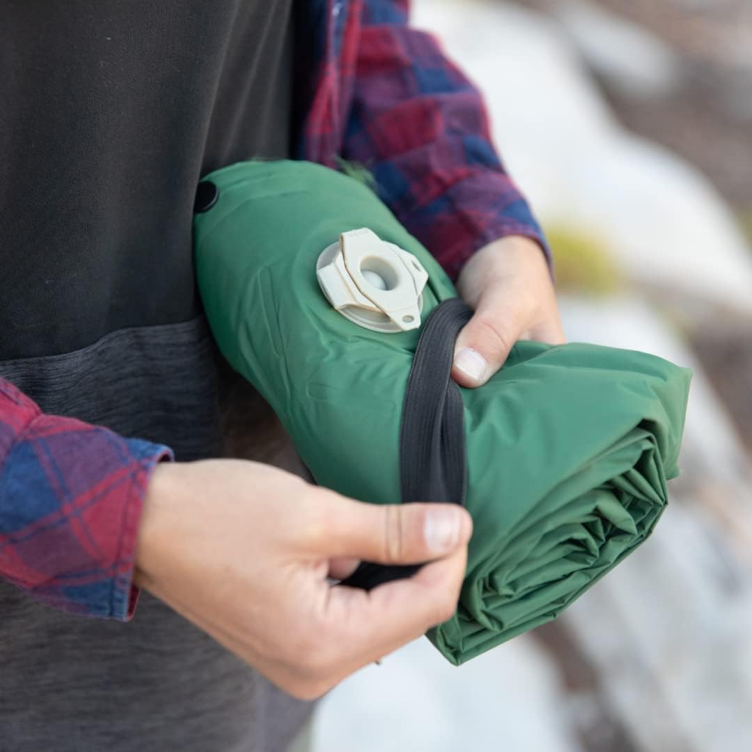 Ryno Tuff Camping Sleeping Pads and Camping Pillow Set - Ultralight Sleeping Pad for Camping, Backpacking Pad and Hiking Sleeping Pad- Ultralight and Packable Floor Sleeping Mat and Pillow Set