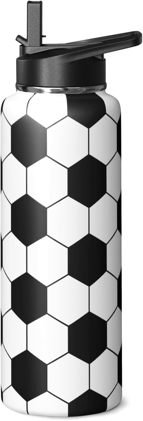 Softball Water Bottle 32oz Insulated Sports Water Bottles Softball Gifts for Men Women Gift for Coach Lovers Fan Players Stuff Accessories for Boys Girls
