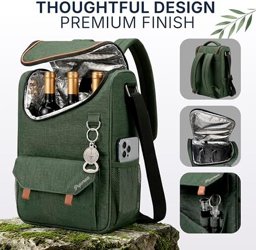 PIPOREA Back Pack Cooler for Beach or Picnic - Cooler Backpack Insulated Waterproof - Mochila Hielera