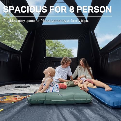 EVER ADVANCED 8 Person Blackout Design Cabin Tent