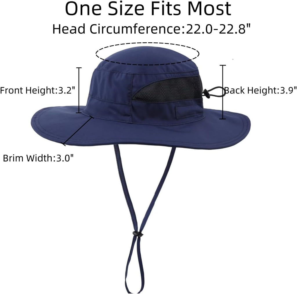Connectyle Women's UPF 50+ Sun Hat UV Protection Wide Brim Bucket Hat Summer Beach Hats Fishing Hiking Outdoor Safari Hats