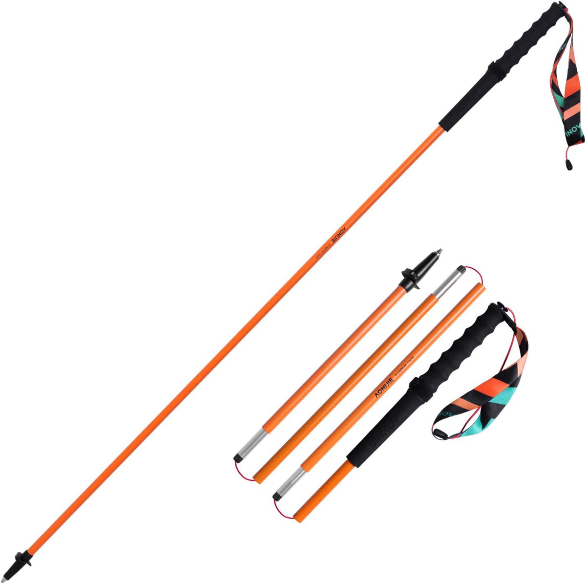 AONIJIE Collapsible Trekking Poles Lightweight Aluminum Hiking Poles, Folding Walking Sticks