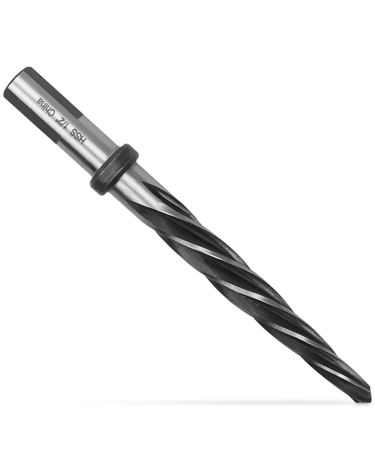 1/2" Drill Bridge/Construction Reamer Bit with 1/2" Shank HSS Taper Chucking Reamer Bit Tool for Steel Metal Wood Alloy Drilling Hole