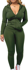 Mrskoala Two Piece Outfits for Women Jogger Sets Workout Sweat Suits Tracksuit Pants Set