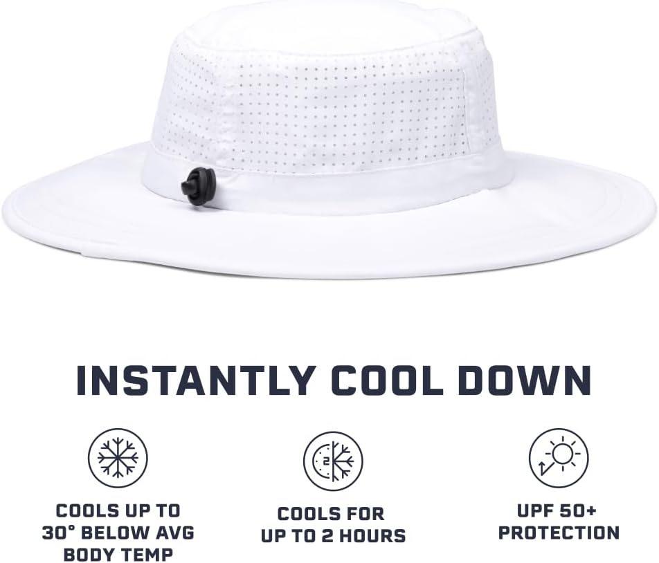 MISSION Cooling UPF Boonie Hat - Unisex Sun Hat for Hiking, Beach & Fishing - Sweat & Water Activated Technology