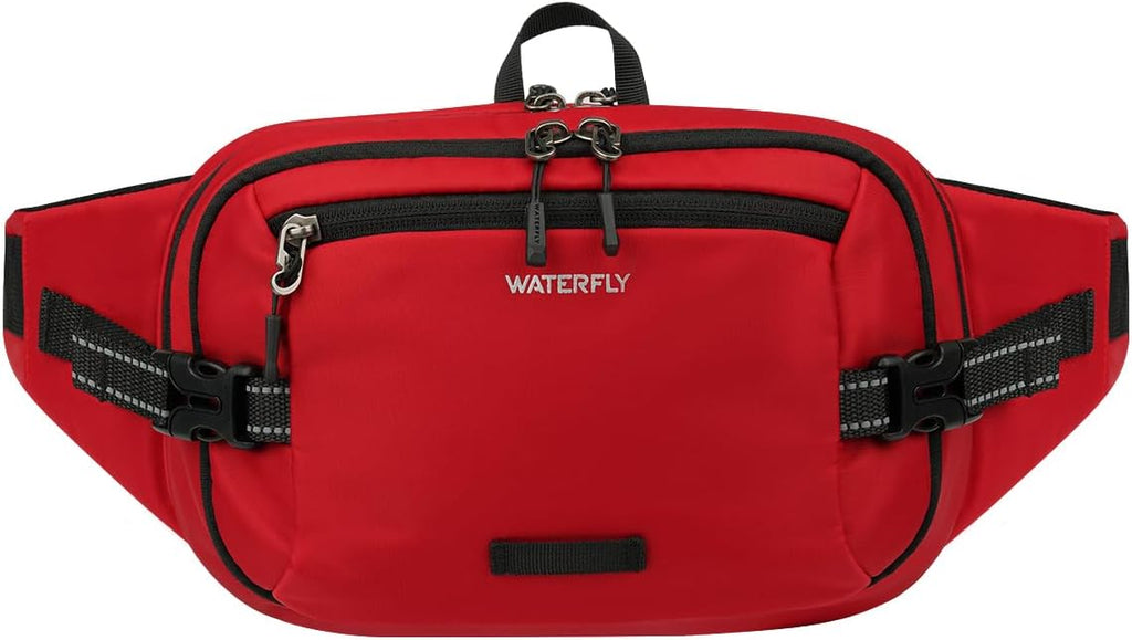 WATERFLY Fanny Pack Waist Bag: 3L Large RFID Anti-Theft for Travel