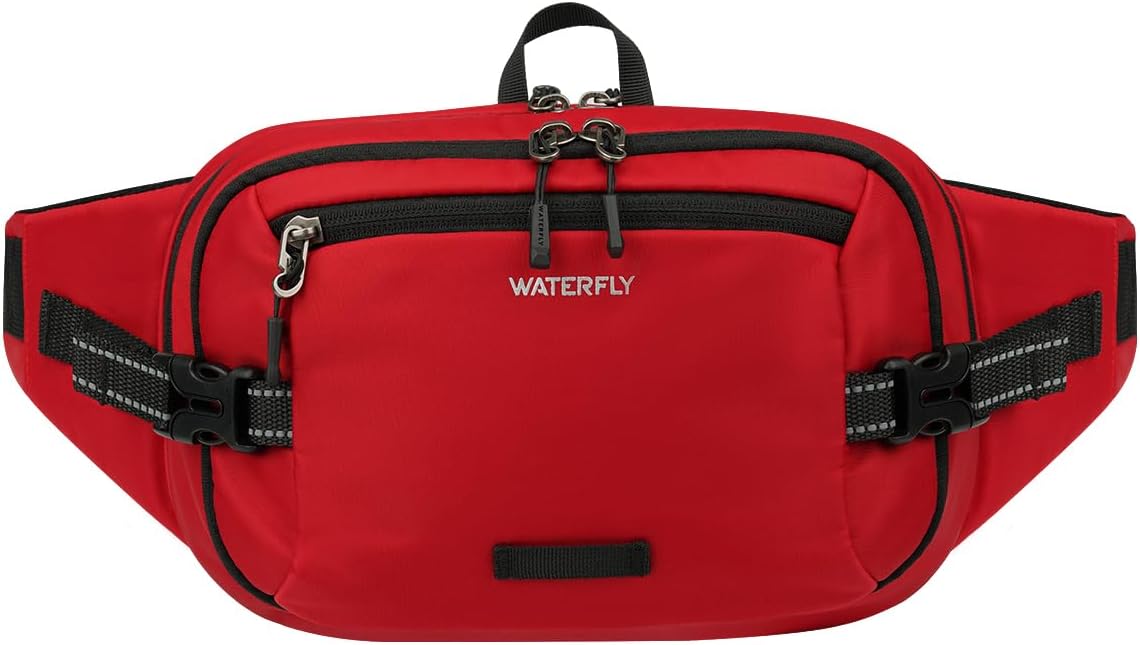 WATERFLY Fanny Pack Waist Bag: 3L Large RFID Anti-Theft for Travel