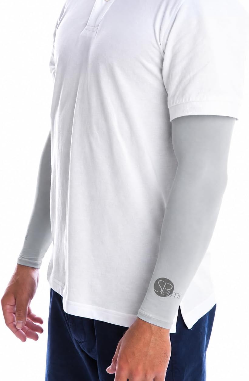 SParms Premium Sun Protection Arm Sleeves for Men and Women | Lightweight, Breathable Compression Arm Sleeves