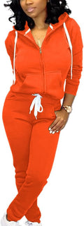 Mrskoala Two Piece Outfits for Women Tracksuit Sweat Suits Workout Sets Loungewear with Pocket