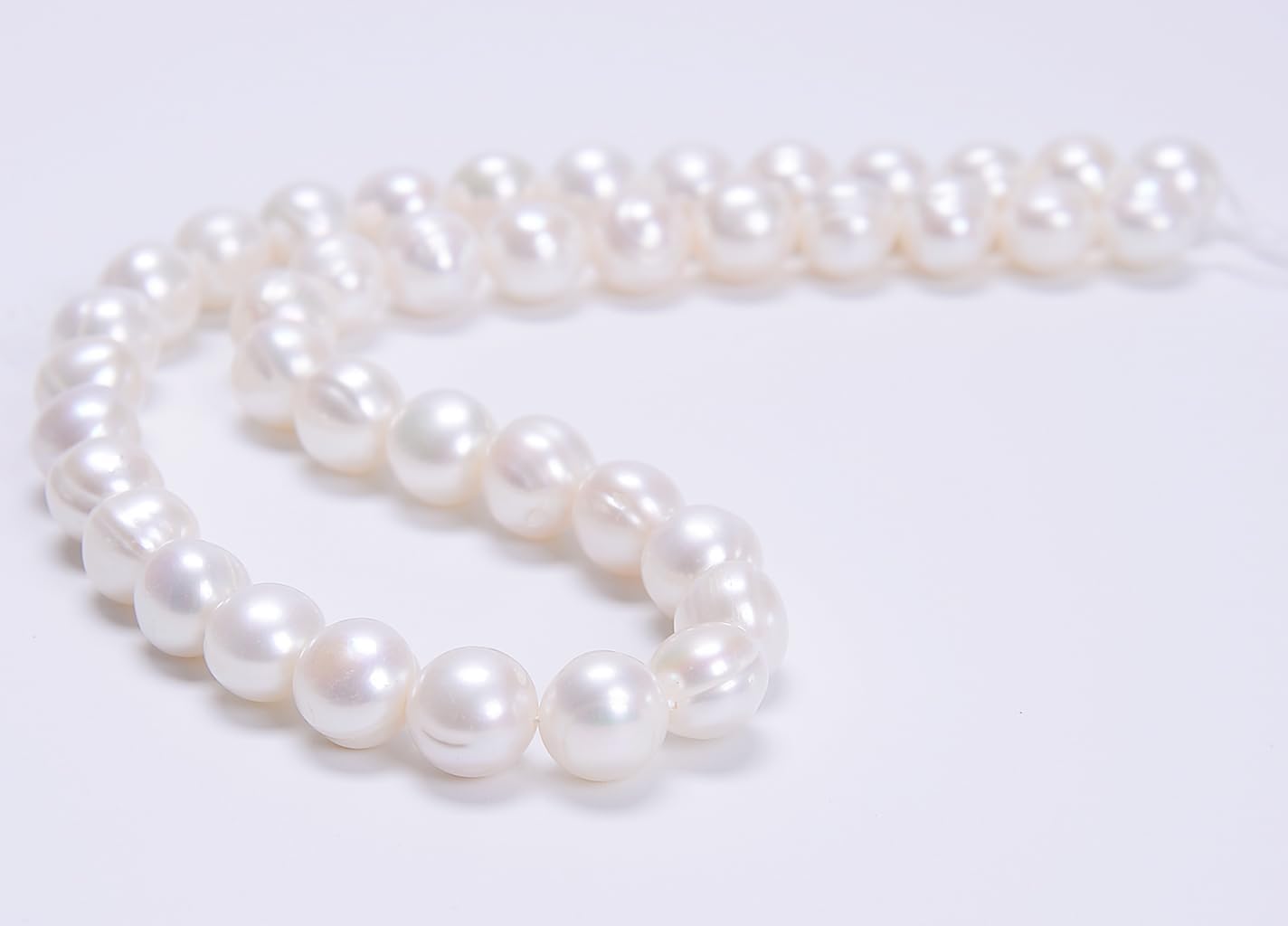 AD Beads Natural Freshwater White Pearl Round Beads 15" 4mm 6mm 8mm 9mm 10mm 11mm 12mm (10-11mm)