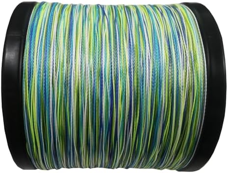 Reaction Tackle Braided Fishing Line - Pro Grade Power Performance for Saltwater or Freshwater Fish - Colored Fishing Line Braid for Extra Visibility