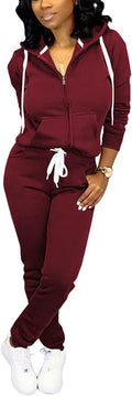 Mrskoala Two Piece Outfits for Women Tracksuit Sweat Suits Workout Sets Loungewear with Pocket