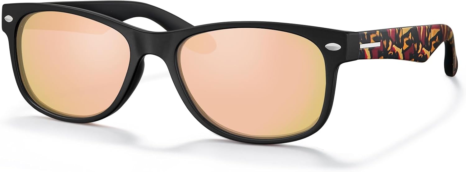 CARFIA Polarized Sunglasses Men Womens UV Protection,TR90 Lightweight Frame Sports Life Style Outdoor Running Sun Glasses