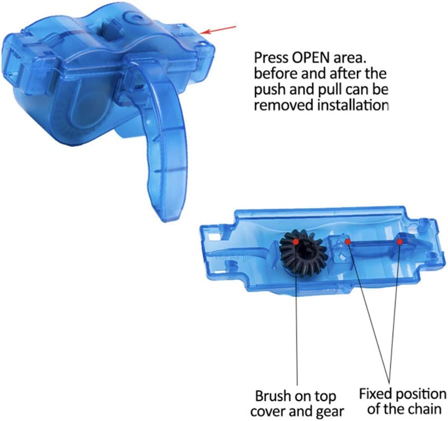 Bike Cleaner Tools, Chain and Gear Cleaning Brush Maintenance Kit for Bike & Motorcycle