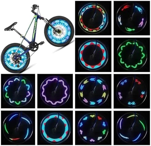 Bike Wheel Lights (2 Pack) - Waterproof LED Bicycle Spoke Lights - Bike Accessories - 30 Different Patterns Change
