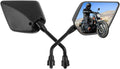 DREAMIZER Universal Motorcycle Mirrors for Handlebars 2PCS Black ATV Mirrors for Handlebars Compatible with Scooter Moped Sportsman Dirt Bike Cruiser 4 wheeler and More