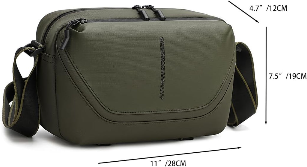 Small Camera Sling Bag for Mirrorless & Compact DSLR – Lightweight Waterproof Crossbody Camera Bag with Tripod Holder, Adjustable Strap, and Removable Dividers