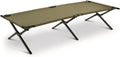 HQ ISSUE Camping Cot for Adults, Heavy-Duty Comfortable Military Army Style Portable Folding Sleeping Camp Tent Bed with Carry Bag, 225-lb Capacity