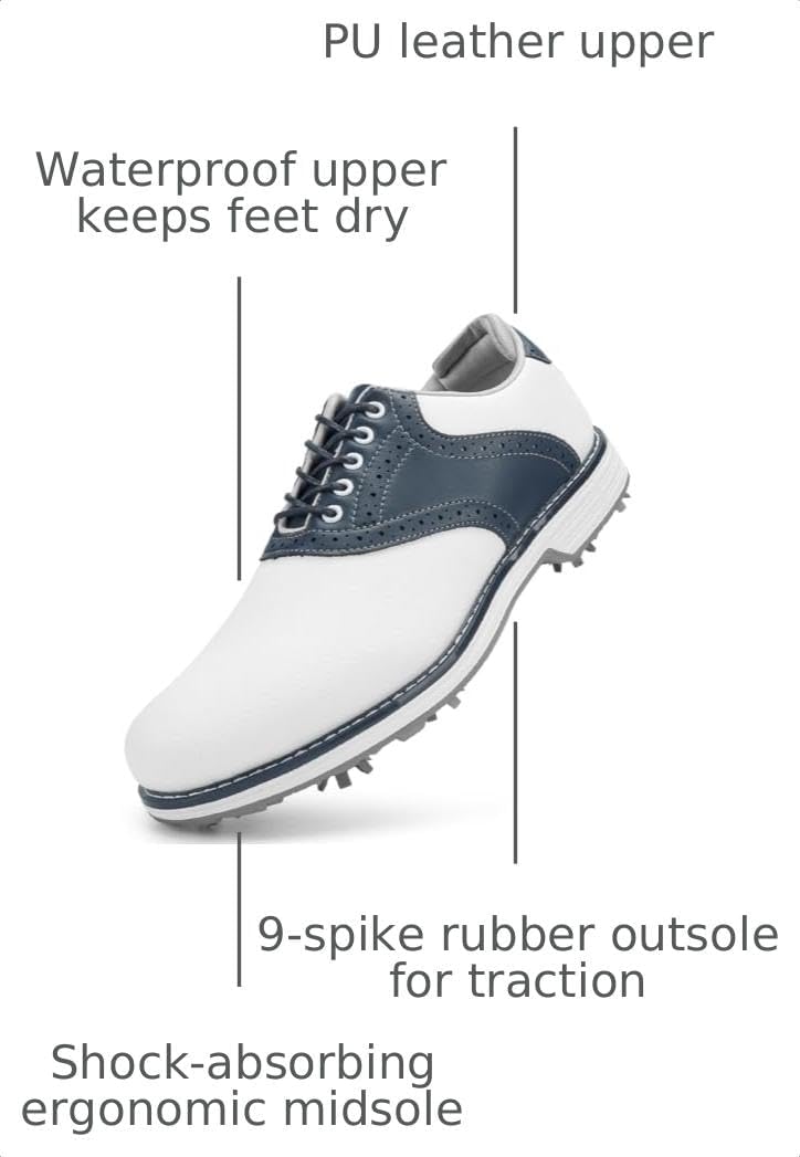 Men's Professional Golf Shoes Spikes Golf Sports Sneakers Male Waterproof Golfing Sneakers Walking Sports Shoes