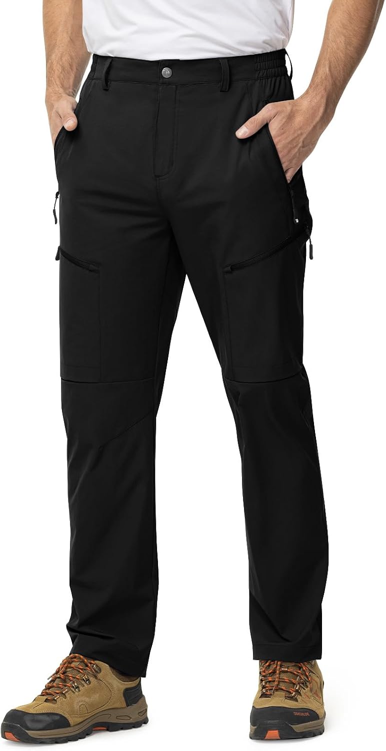 TBMPOY Mens Hiking Pants Lightweight Water Resistant Travel Outdoor Fishing