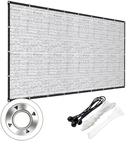 85% Aluminet Shade Cloth, 8x10 FT Heat Reflective Tarp for Blocking Sun