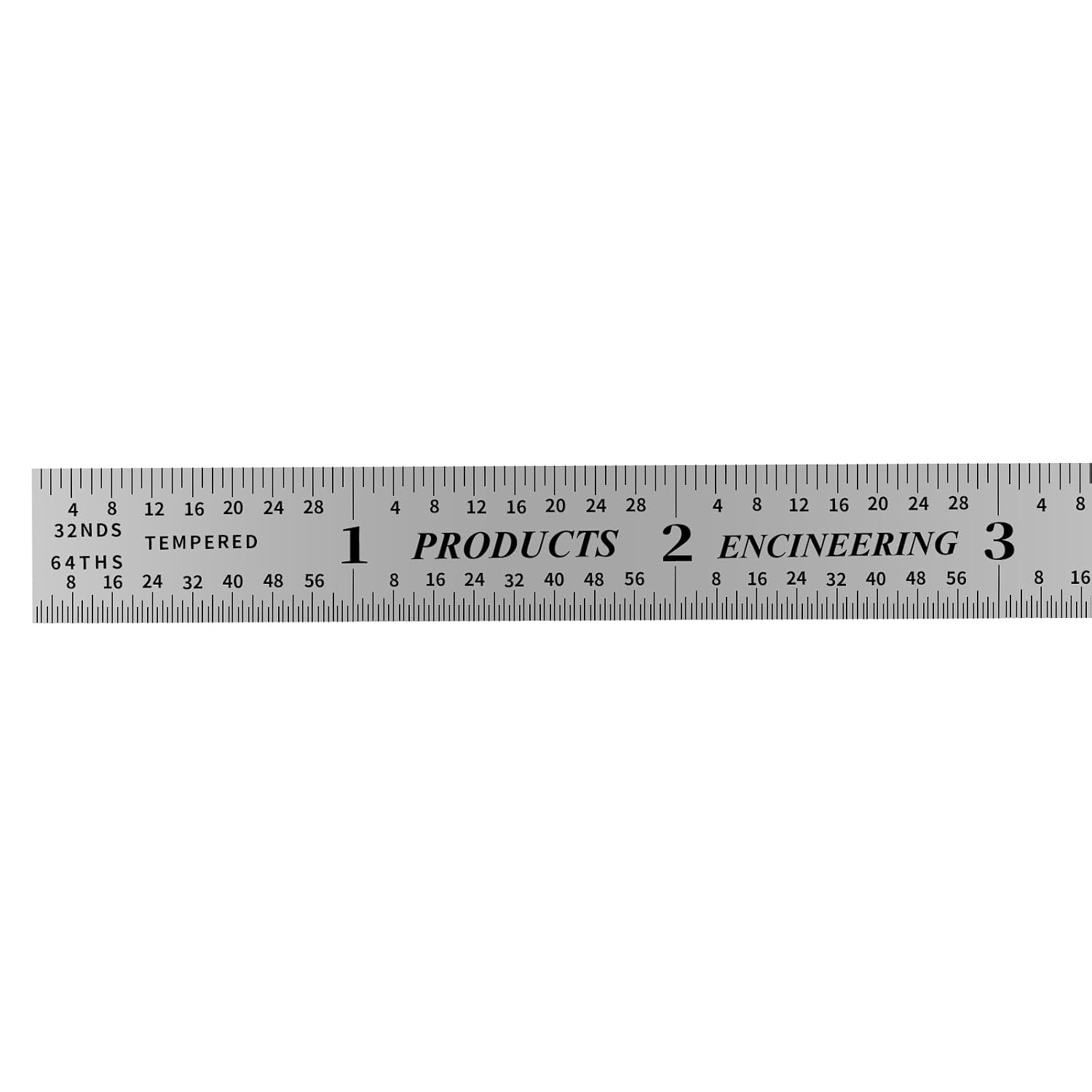 PEC Tools Made in USA 6" Metal Ruler, Flexible