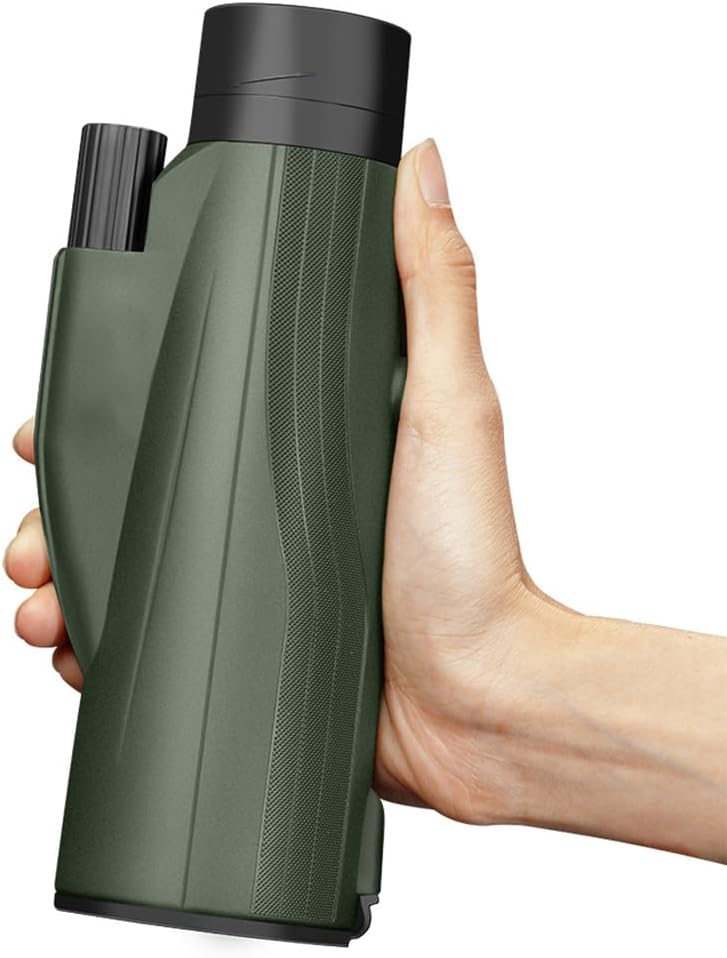 12X50 Monoculars for Adults High Powered Panoramic Low-Light Night Vision Monocular Portable Telescope - Waterproof Monoculars -BAK4 Prism FMC for Bird Watching Hunting