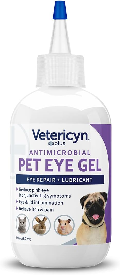 Vetericyn Pet Eye Care Kit | 2-Step Pet Eye Care Kit, Dog and Cat Eye Wash to Flush Irritated Eyes and Pet Eye Gel to Lubricate. Gentle and Safe for All Animals.