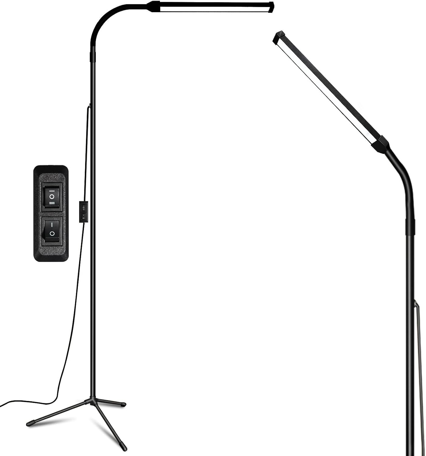 EBEST Led Floor Lamp with Remote LED lamp lash Light for Eyelash Extensions Craft Task Lamps Floor Standing Light Gooseneck Dimmable Reading lamp Eyelash Lamp for Lashes Makeup