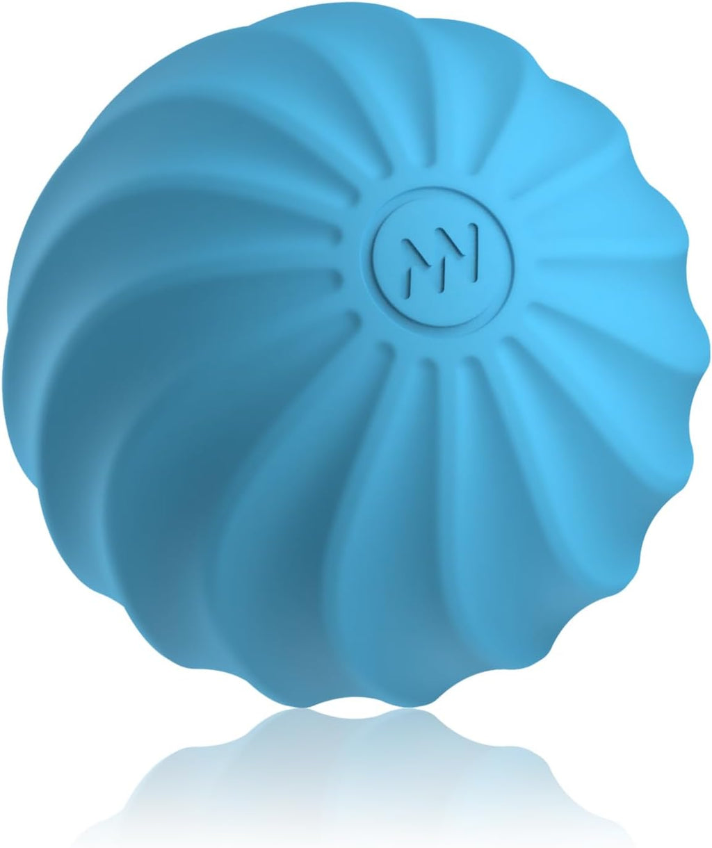 2.5" Mini Massage Ball, 10 Speeds Vibrating Massage Roller Ball for Palm, Hand, Foot, Leg, Neck, Back, Trigger Point Muscle Therapy Ball for Myofascial Release, Plantar Fasciitis Relief (Purple)