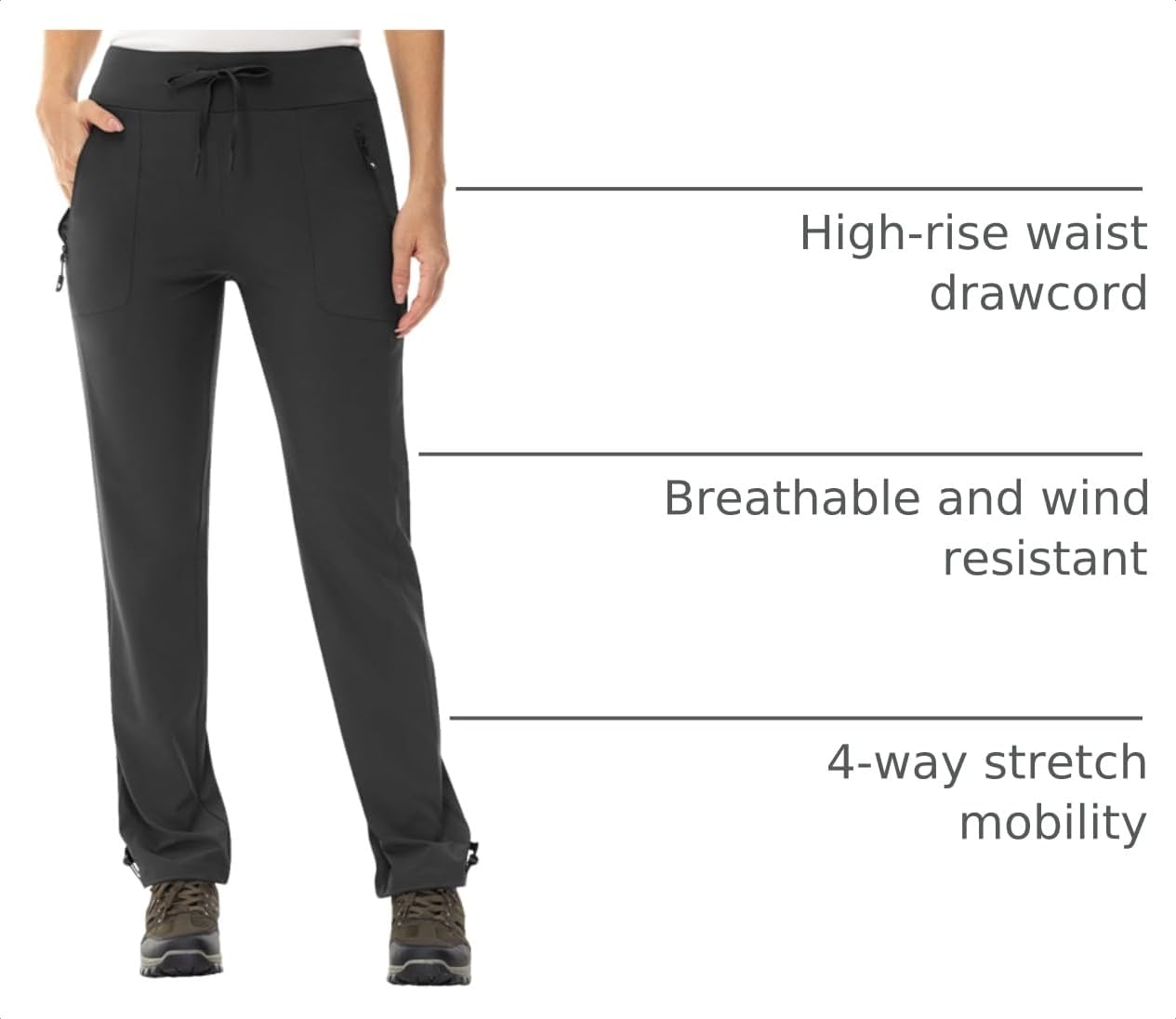 TBMPOY Women's Hiking Pants Lightweight Water Resistant Stretch
