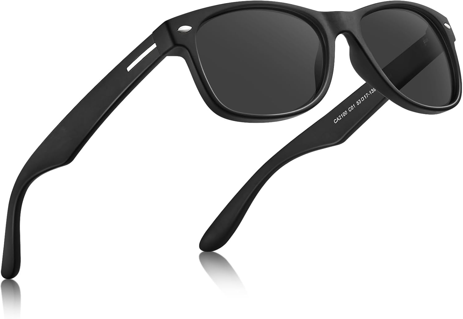 CARFIA Polarized Sunglasses Men Womens UV Protection,TR90 Lightweight Frame Sports Life Style Outdoor Running Sun Glasses